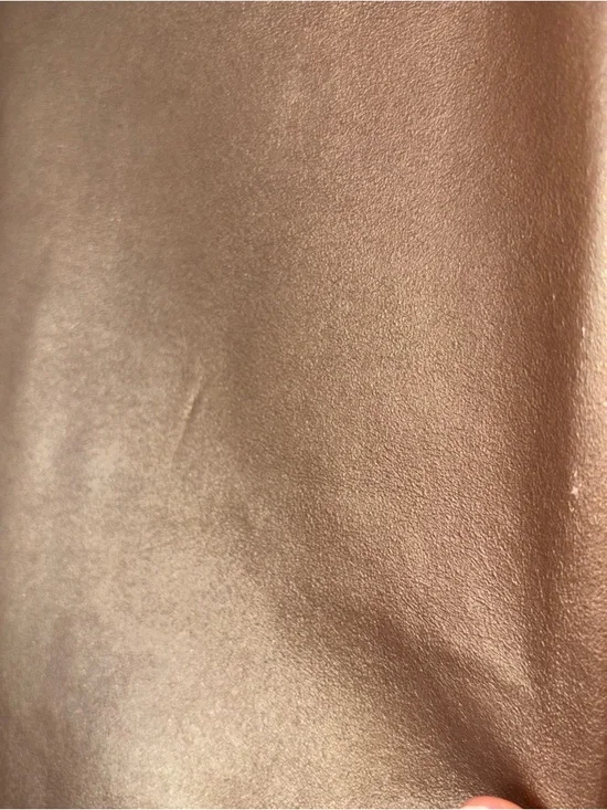 Ralph Ralph Lauren Brown and Gold Leather Pants Size 6 - Picture 2 of 8